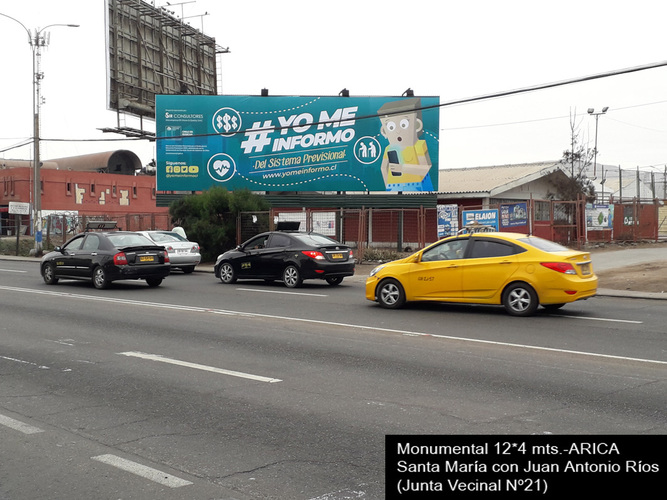 Arica | Sta Maria con Juan A Rios (Junta Vecinal 21 ) | Monumental