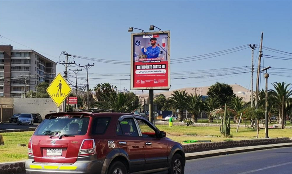 Arica | Rotonda Alcalde Arena (Azapa) con Cap Avalos N-S  | Topsite