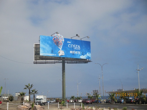 Antofagasta | Av Perez Zujovic con Sgto Aldea (rotary)  n-s | Unipole