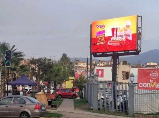 Coquimbo | Los Clarines con Ruta 5 Norte. Sector Sindempart-Playa La Herradura | Pantallas Digitales
